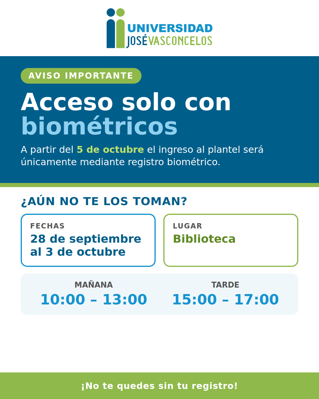 AVISO IMPORTANTE